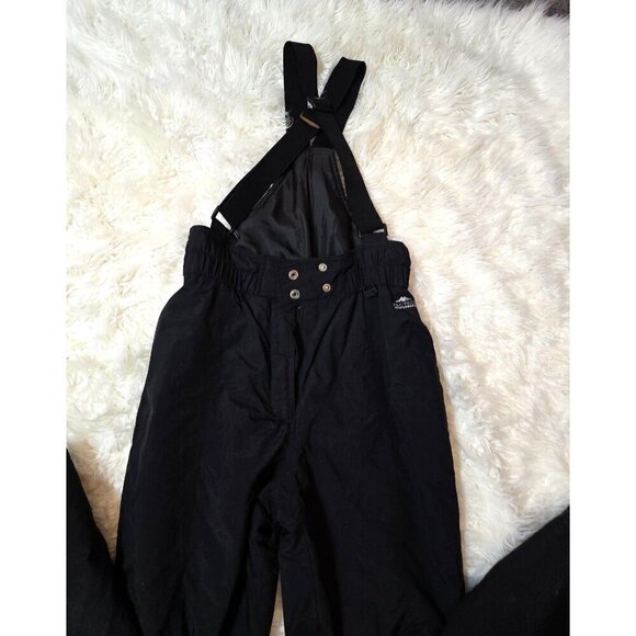 PACTECH LADIES MEDIUM BLACK snow SKI BIBS 36" HIPS NEW 29" inseam nice pair!! - Picture 3 of 13